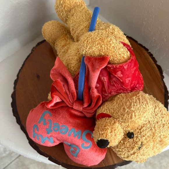 ❤️Vintage Disney Store Winnie the Pooh Valentines "Be My Sweety" Hearts Plush - Picture 7 of 16